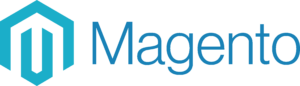 Magento logo displayed in modern, bold style.